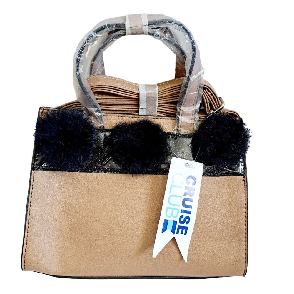 Cruise Club Baby Satchel with Pom Poms